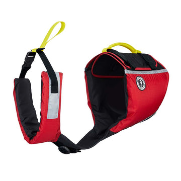 Mustang Survival UnderDog Foam Flotation PFD for Dogs, Red/Black, Medium