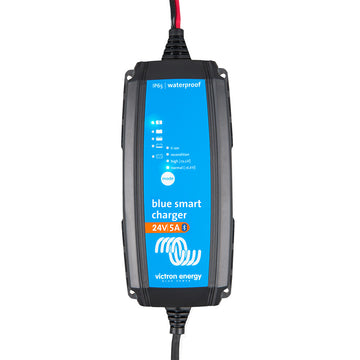 Victron Energy Blue Smart IP65 Charger, 24V/5A, 120V Input, UL Approved