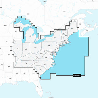 Garmin Navionics+ U.S. East microSD with SonarChart HD Bathymetry