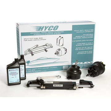Uflex USA HYCO 1.1T Front Mount OB Tilt Hydraulic Steering Kit, Up to 150 HP