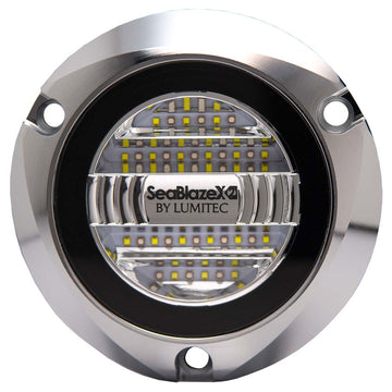 Lumitec SeaBlazeX2 LED Underwater Light, Dual Color White/Blue, 6000 Lumens