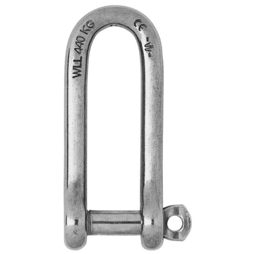 Wichard Captive Pin Long D Shackle, 6mm 316L Stainless Steel – Made in France