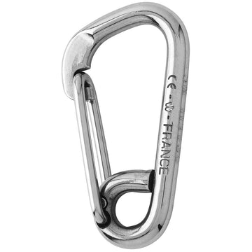Wichard Asymmetric Carbine Hook, 60mm 316L SS – Made in France