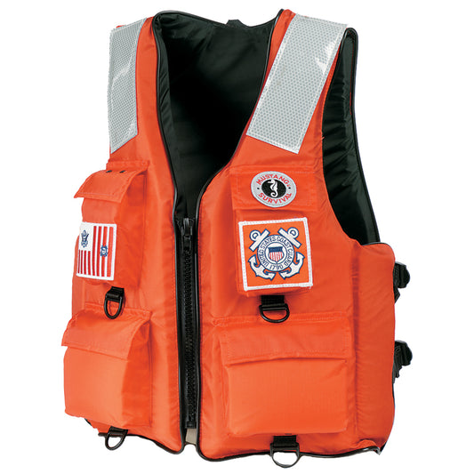 Mustang 4-Pocket Flotation Vest - Orange - Medium
