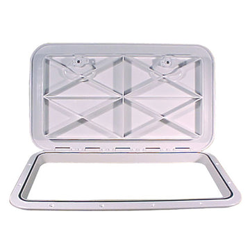 Beckson Marine 14" x 24" Flush Hatch, White ASA
