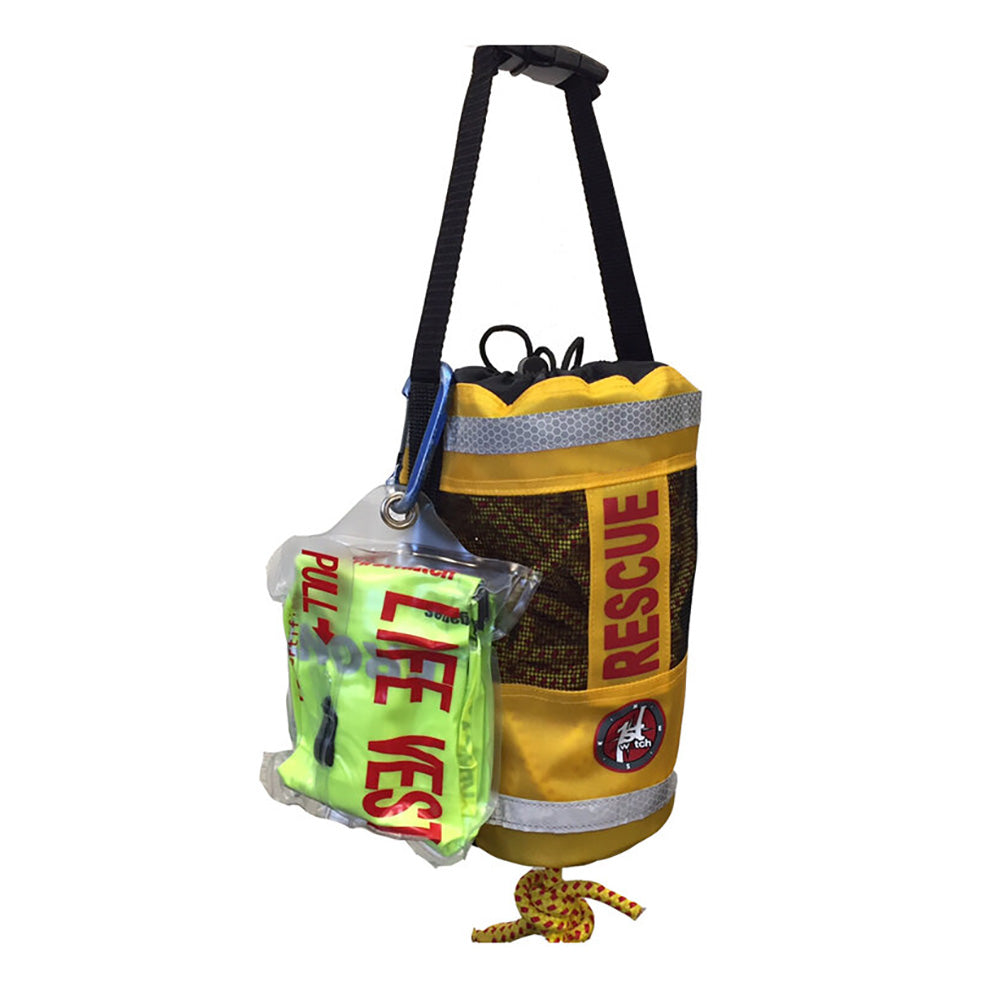 First Watch RTB-75 Emergency Throw Bag, 75' High-Visibility Rope