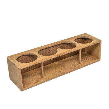 Whitecap Teak Four Drink/Binocular Rack, 14-1/4"L – Lifetime Guarantee