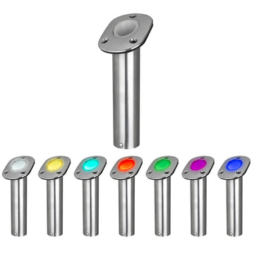 Sea-Dog Patented LED RGB Rod Holder with Tube Insert, 304 Stainless Steel