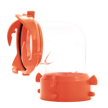 Camco RhinoFLEX 90-Degree Clear RV Sewer Swivel Fitting, Made in USA