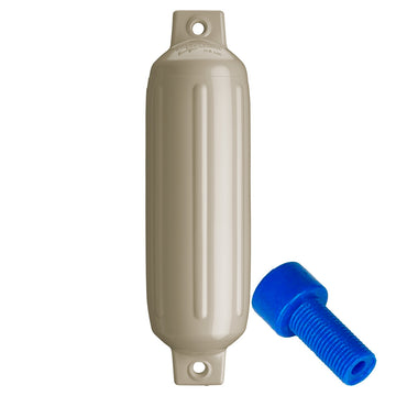 Polyform G-2 Twin Eye Fender, 4.5" x 15.5", Sand - Made in USA
