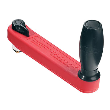Lewmar Red Titan Locking Winch Handle, 8-Inch, Made in UK