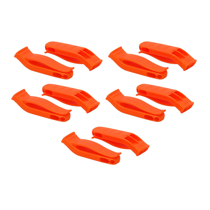 Mustang Survival Signal Whistle, Orange, 10-Pack