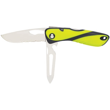 Wichard Marine 10122W Offshore Knife, Serrated, Fluorescent, 8cm Blade