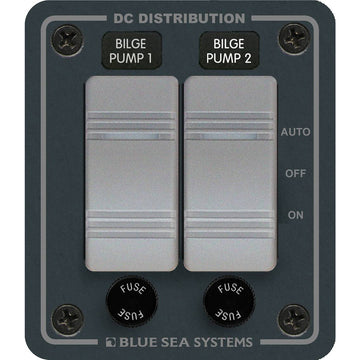 Blue Sea Systems 8664 Contura 2 Bilge Pump Control Panel, 12/24V DC