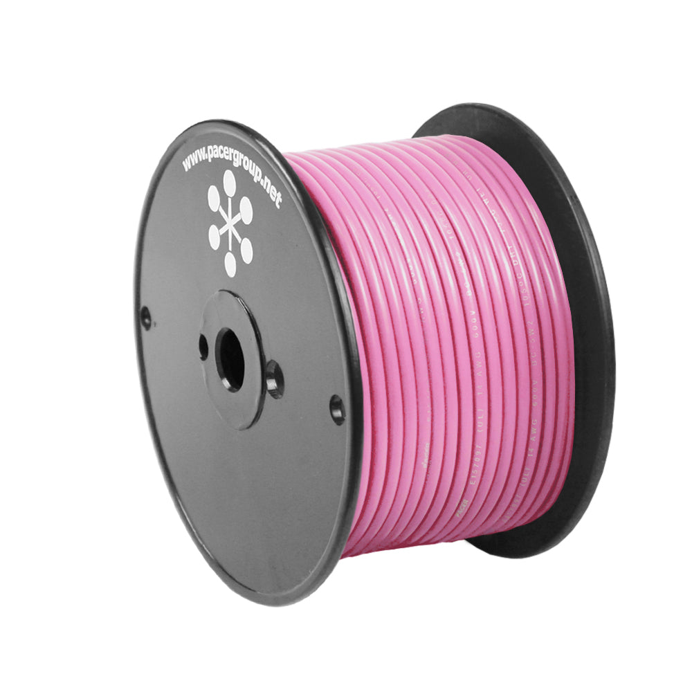 Pacer Marine Grade Primary Wire, 14 AWG, 100 ft, Pink