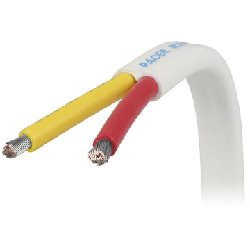 Pacer 18/2 AWG Duplex Marine Cable, Red/Yellow, 100 ft.