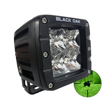 Black Oak LED Pro Series 3.0 2" 850nm Infrared Pod Light, Flood Optics, IP69K
