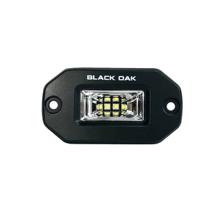 Black Oak LED 2" Marine Flush Mount Spreader Light, Pro Series 3.0, 20W IP69K