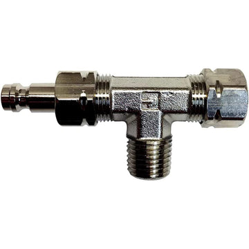 Uflex USA BLEED TEE Fitting with Bleed Nipple for Inboard and Stern Drive Cylinders