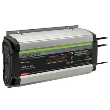ProMariner ProTournament Elite 24A 2-Bank Marine Charger, 12/24V, IP67