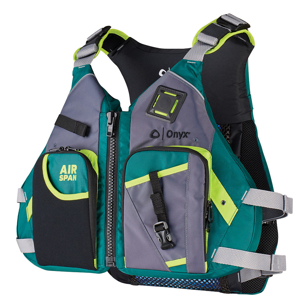 Onyx Airspan Angler Life Jacket, XS/S, Green – USCG & Transport Canada Approved