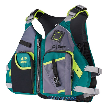 Onyx Outdoor Airspan Angler Life Jacket, Green, XS/SM