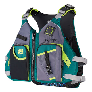 Onyx Airspan Angler Life Jacket, M/L, Green – USCG & Transport Canada Approved