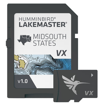 Humminbird LakeMaster VX Mid-South States Map Card (601005-1)