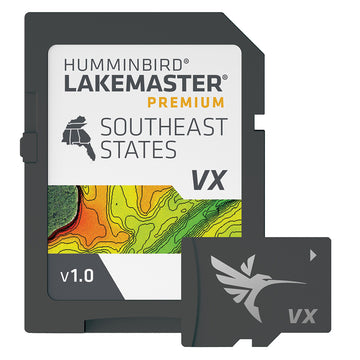 Humminbird LakeMaster VX Premium Southeast Digital Map Card