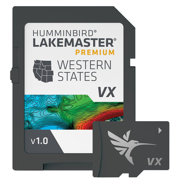 Humminbird LakeMaster VX Premium Map Card - Western States