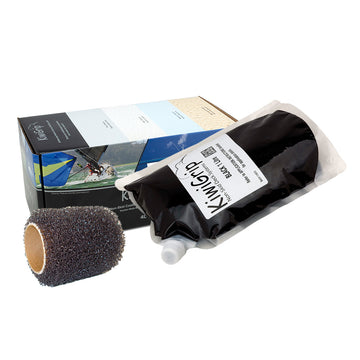 KiwiGrip Non-Skid Deck Coating System, 1 Liter Black with 4" Roller