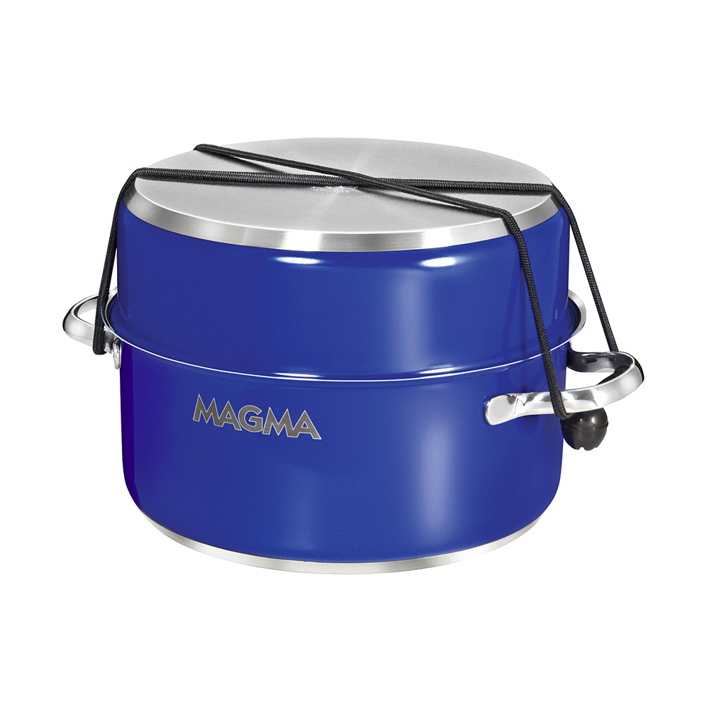 Magma Nestable 10-Piece Induction Cookware Set, Stainless Steel - Cobalt Blue