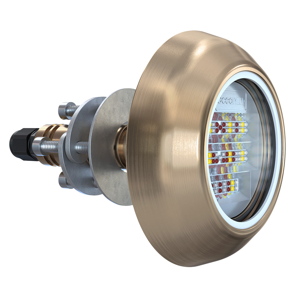 OceanLED Explore E6 Thru-Hull Underwater Light, RGBW DMX, 6000 Lumens
