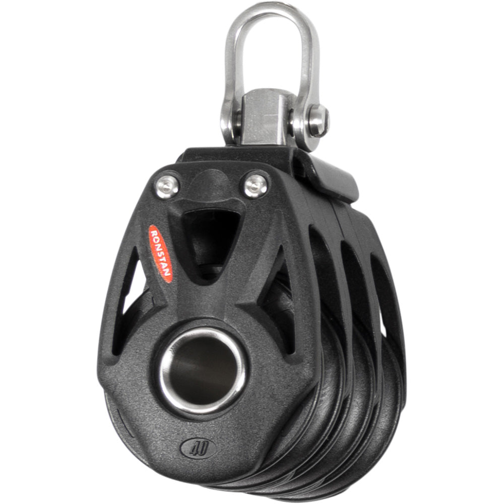 Ronstan RF48300 Series 40 Orbit BB Triple Block w/ Swivel Shackle