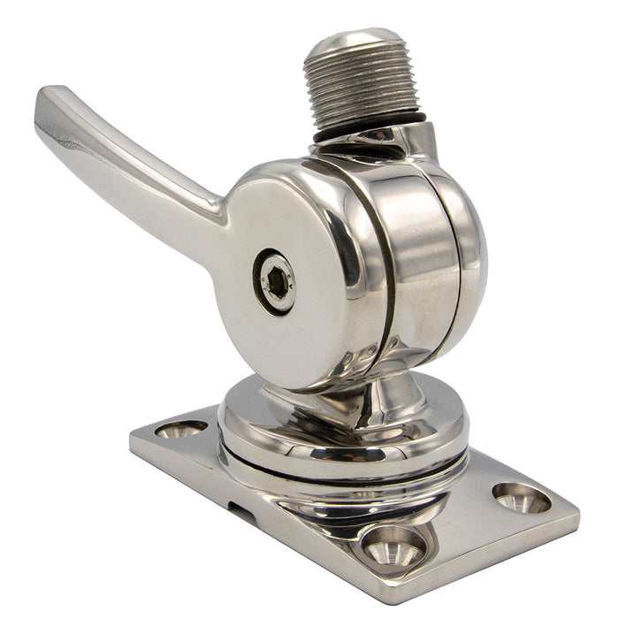 Shakespeare 6187 Compact 4-Way Stainless Steel Ratchet Antenna Mount