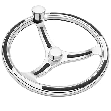 Schmitt Marine Primus Model 740 Steering Wheel, 13.5" 316 Stainless Steel