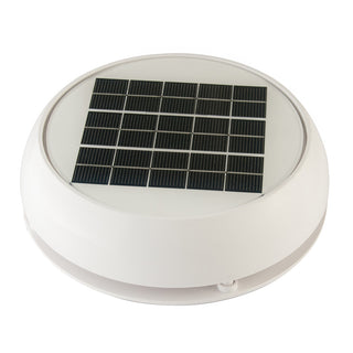 Marinco Day/Night Solar Vent, 4" White – 24-Hour Air Circulation