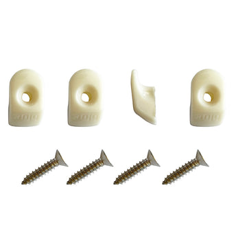 Blue Performance White Hooks and Screws, 4-Piece Set