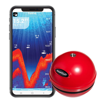 HawkEye FishPod® 5X Bluetooth Fishfinder, 240ft Depth, IPX7 Waterproof