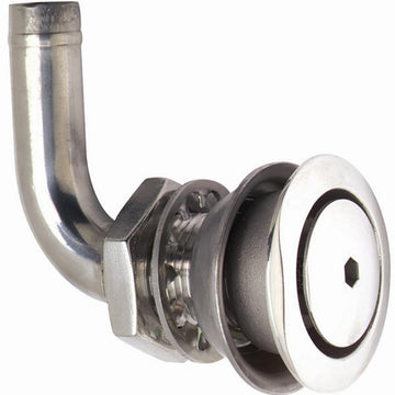 Attwood Marine 90° Flush Mount Fuel Vent, 316 Stainless Steel