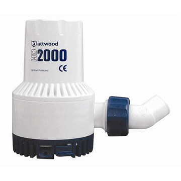 Attwood Marine HD2000 Heavy Duty Bilge Pump, 24V 2000 GPH