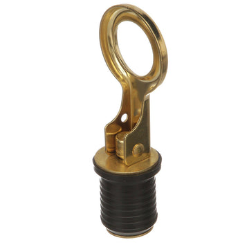 Attwood Snap-Handle Brass Drain Plug, 1" Diameter – Made in USA