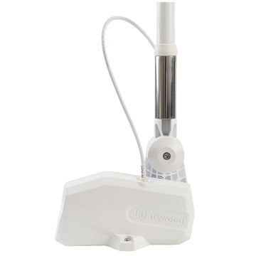 Attwood PowerBase Fold-Down Antenna Base, White with SafeGuard & SmartDeploy