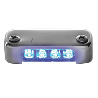 Attwood Blue LED Micro Courtesy Light, 316 SS Bezel, Vertical Mount