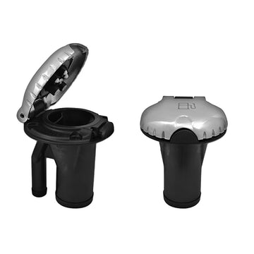 Attwood Marine Deck Fill, Pressure Relief System, Stainless Steel Scalloped Cap