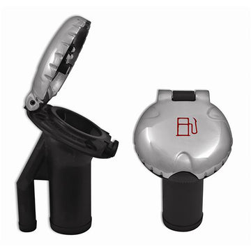 Attwood Marine Angled Pressure Relief Deck Fill, 1.5" Stainless Steel Cap
