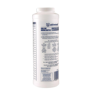 Attwood 11873-1 Wide-Mouth Marine Fuel/Oil Mixing Bottle, 1-Quart