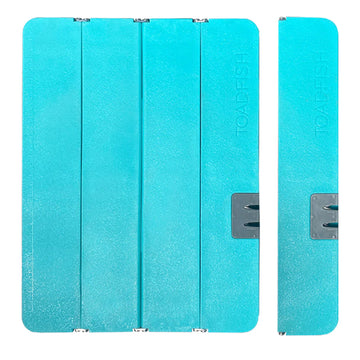 Toadfish Stowaway Folding Cutting Board with Built-In Knife Sharpener, Teal