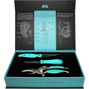 Toadfish Coastal Kitchen Collection, 3-Piece Sustainable Seafood Tool Set