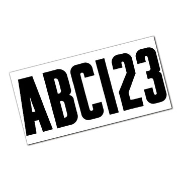 Attwood Marine 3-Inch Boat Registration Letters & Numbers Kit, Black